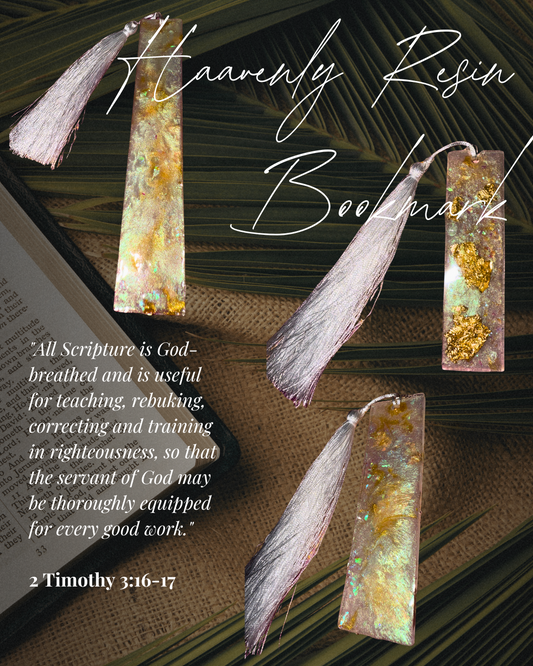Heavenly Resin Bookmark